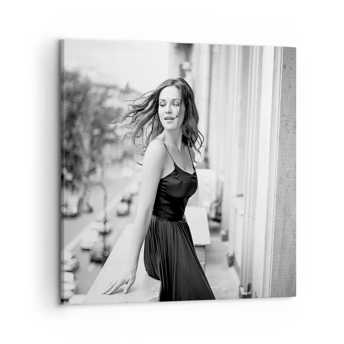 Bild auf Leinwand - Leinwandbild - Bestimmt ein Pariser - 50x50 cm