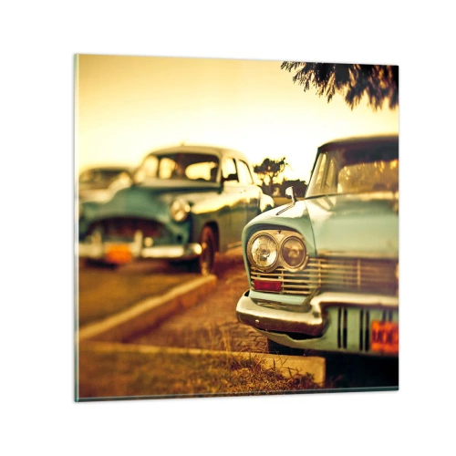 Glasbild - Bild auf glas - Wir werden abwarten und sehen - 40x40 cm