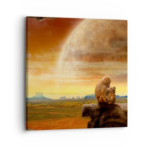 Bild auf Leinwand - Leinwandbild - Die Liebe ist überall gleich - 30x30 cm