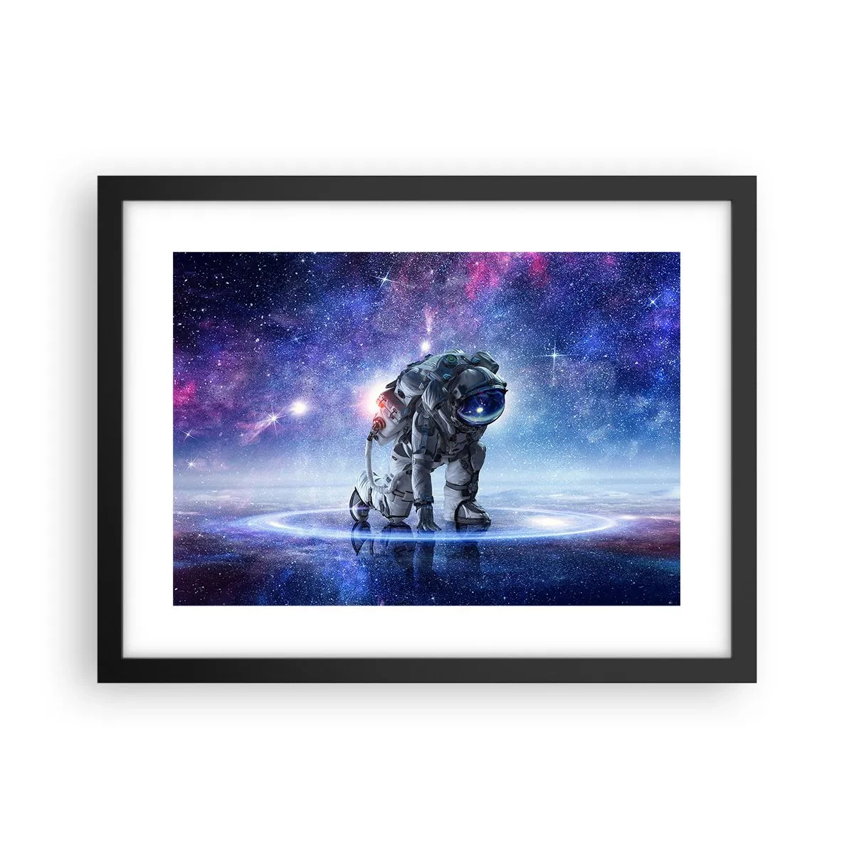 Poster in einem schwarzem Rahmen - Der Sternenhimmel über mir - 40x30 cm