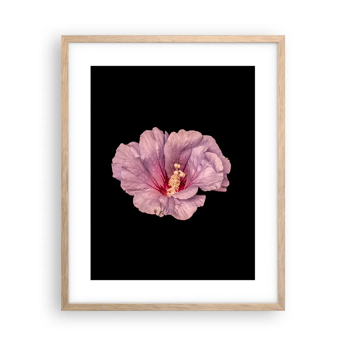 Poster in einem Rahmen aus heller Eiche - Direkt ins Herz - 40x50 cm