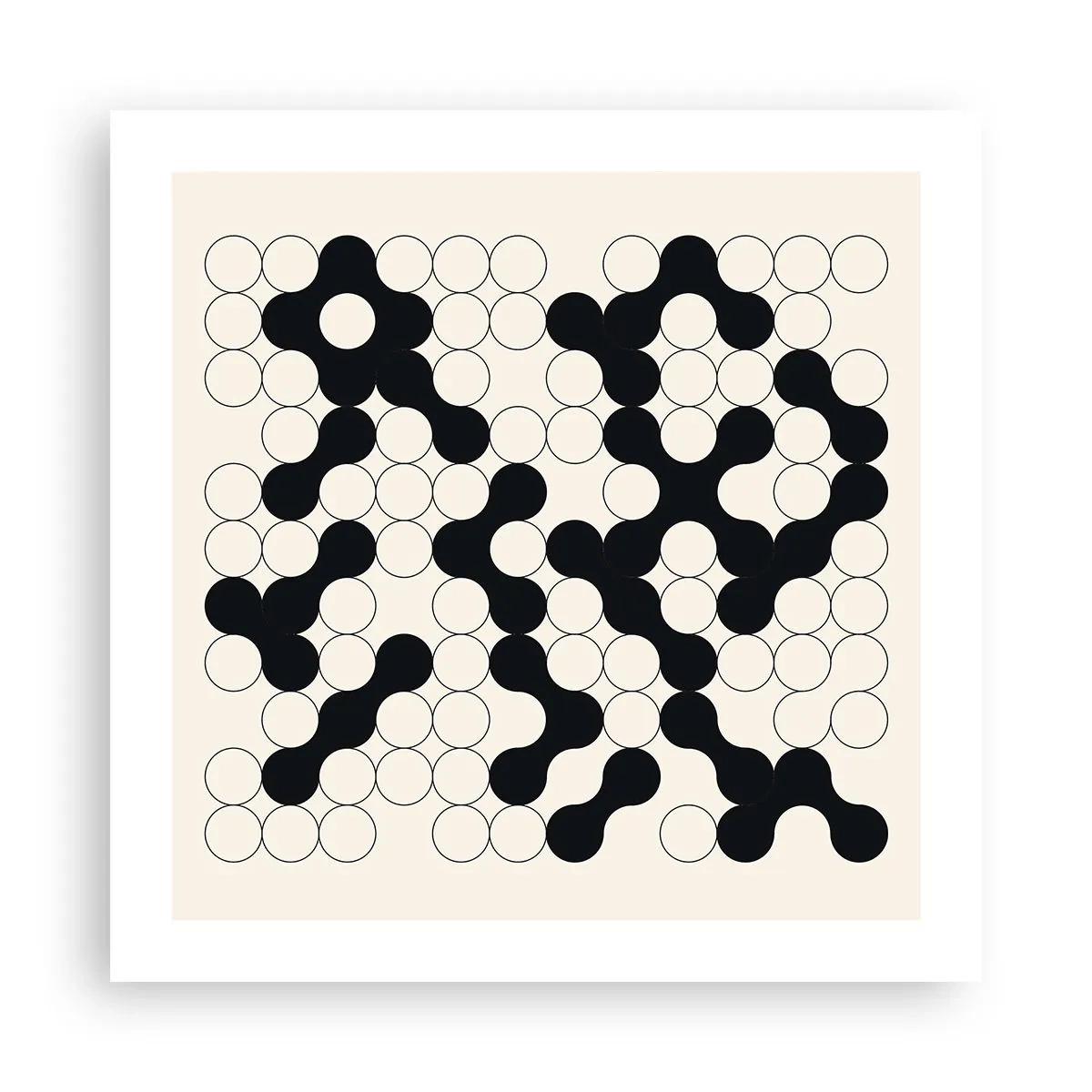 Poster - Chinesisches Spiel – Variation - 50x50 cm