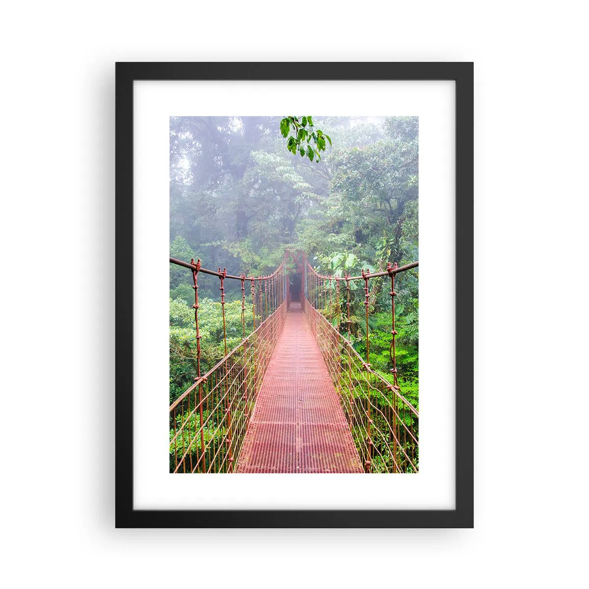 Poster in einem schwarzem Rahmen - Über den Kronen aufgehängt - 30x40 cm