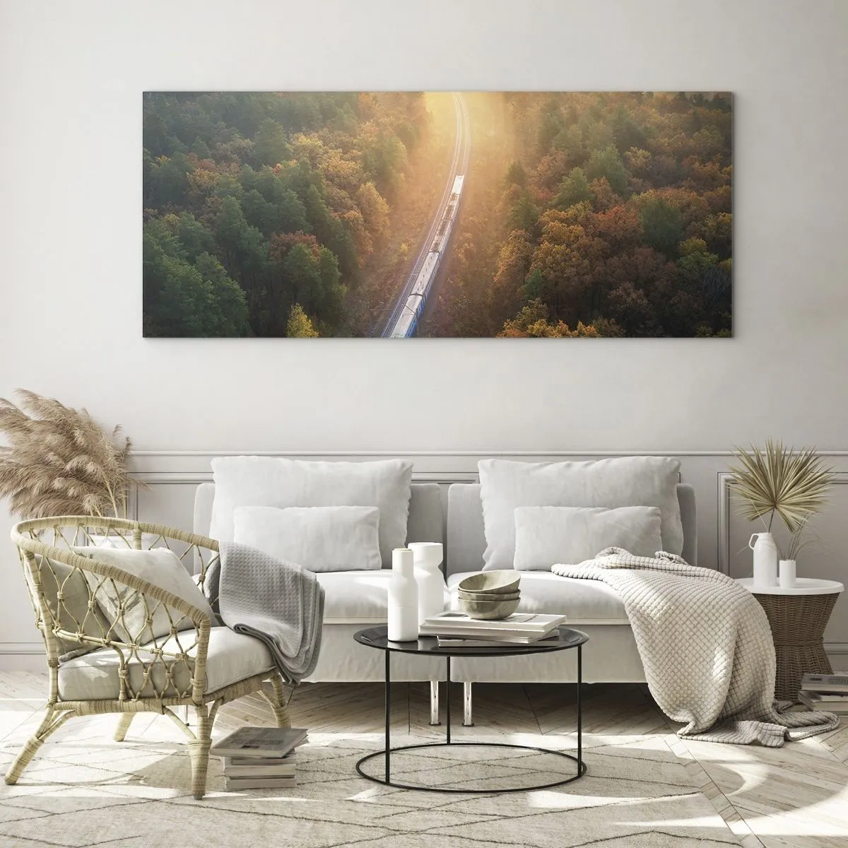 Glasbild - Bild auf glas - Herbstreise - 100x40 cm