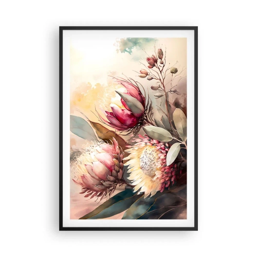 Poster in einem schwarzem Rahmen - Im Profil und en face - 61x91 cm