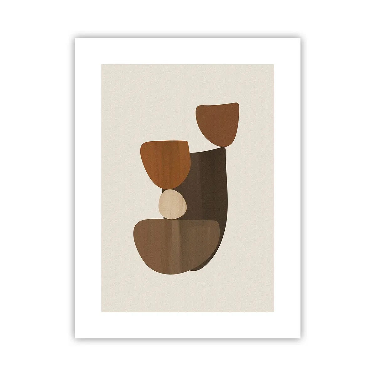 Poster - Komposition in Bronze - 30x40 cm