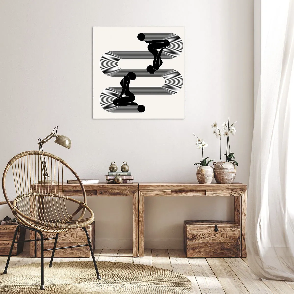 Bild auf Leinwand - Leinwandbild - Sinnliche Symmetrie - 30x30 cm