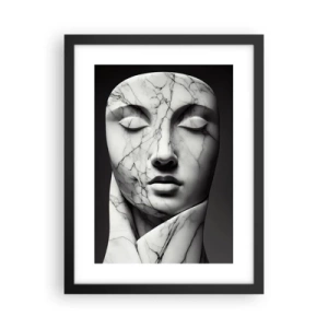 Poster in einem schwarzem Rahmen - Marmorformen - 30x40 cm