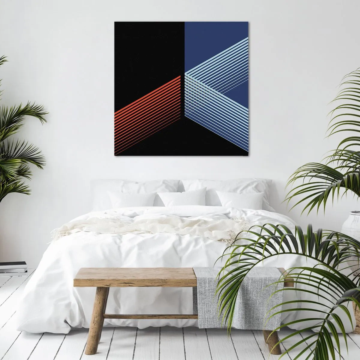 Bild auf Leinwand - Leinwandbild - Eine einfache Geschichte - 70x70 cm