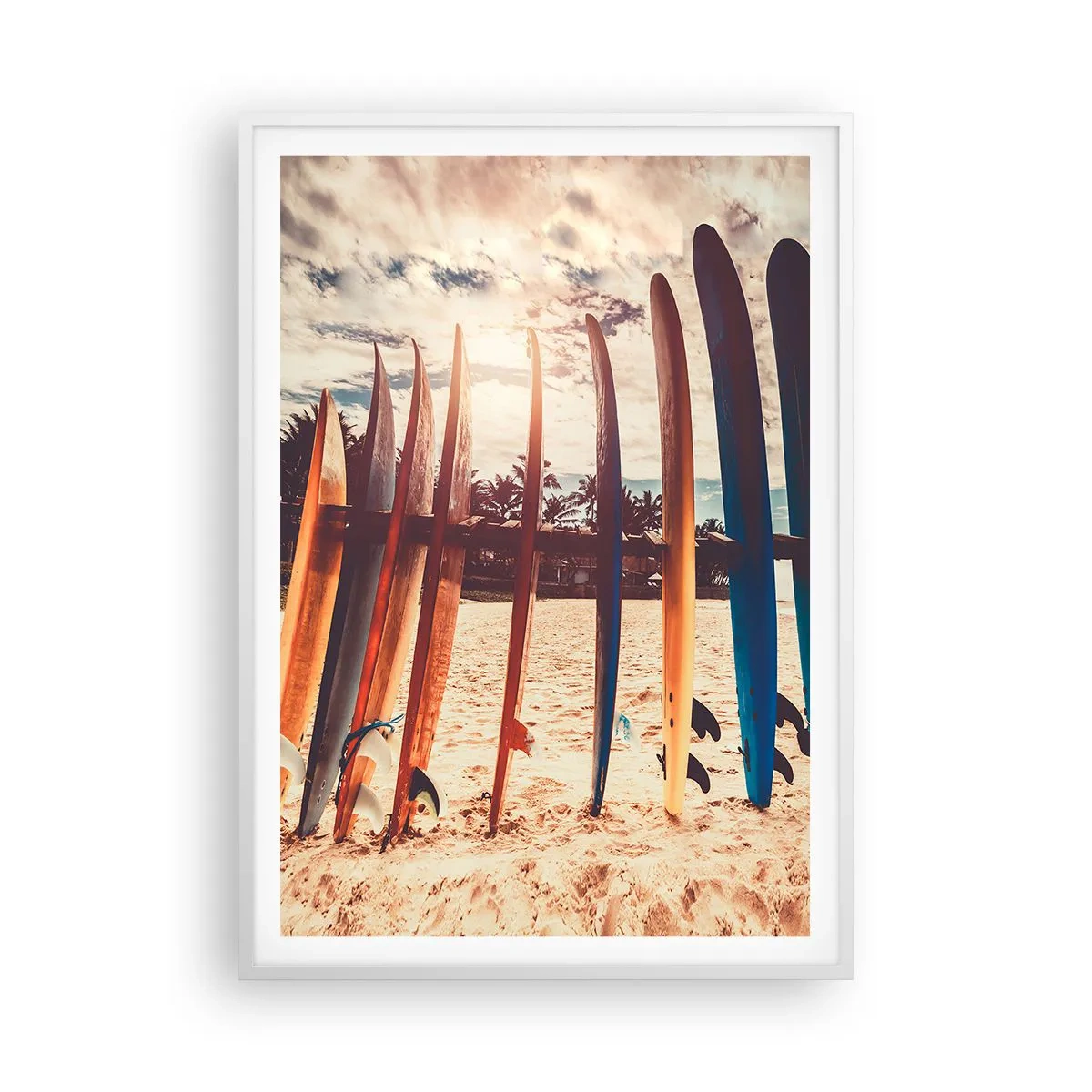 Poster in einem weißen Rahmen - Gute Nacht bis morgen - 70x100 cm