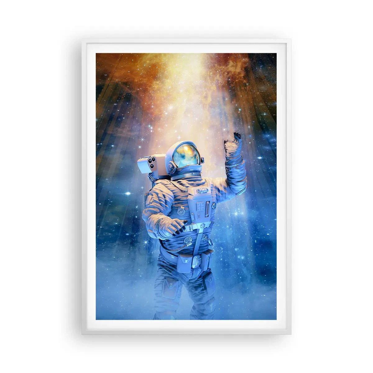 Poster in einem weißen Rahmen - Endlich am Ende - 70x100 cm