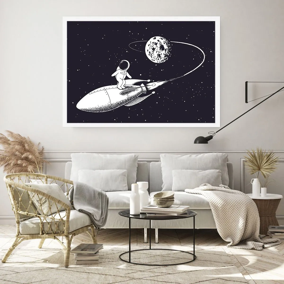 Poster - Weltraumsurfer - 91x61 cm