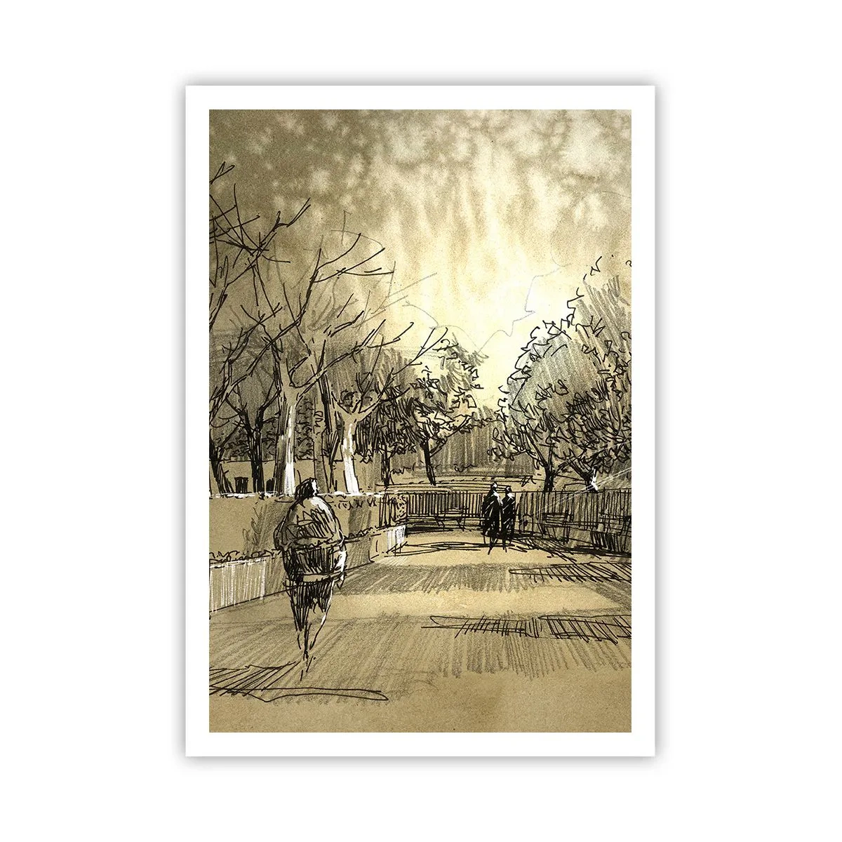 Poster - Ein Moment mit einer Feder angehalten - 70x100 cm