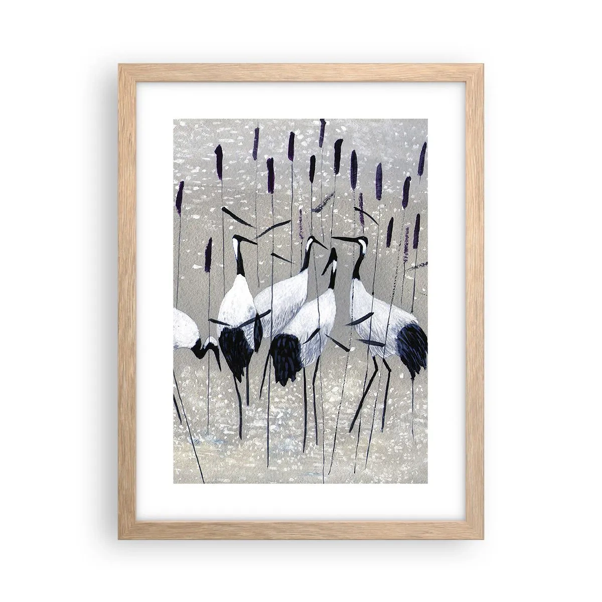 Poster in einem Rahmen aus heller Eiche - Unter ihren eigenen - 30x40 cm