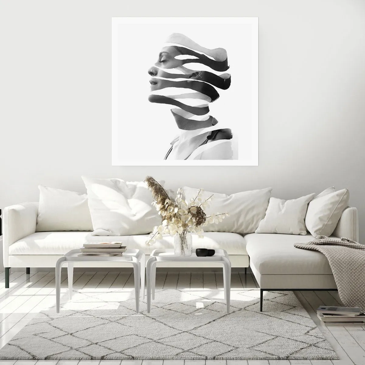 Poster - Surreales Porträt - 40x40 cm