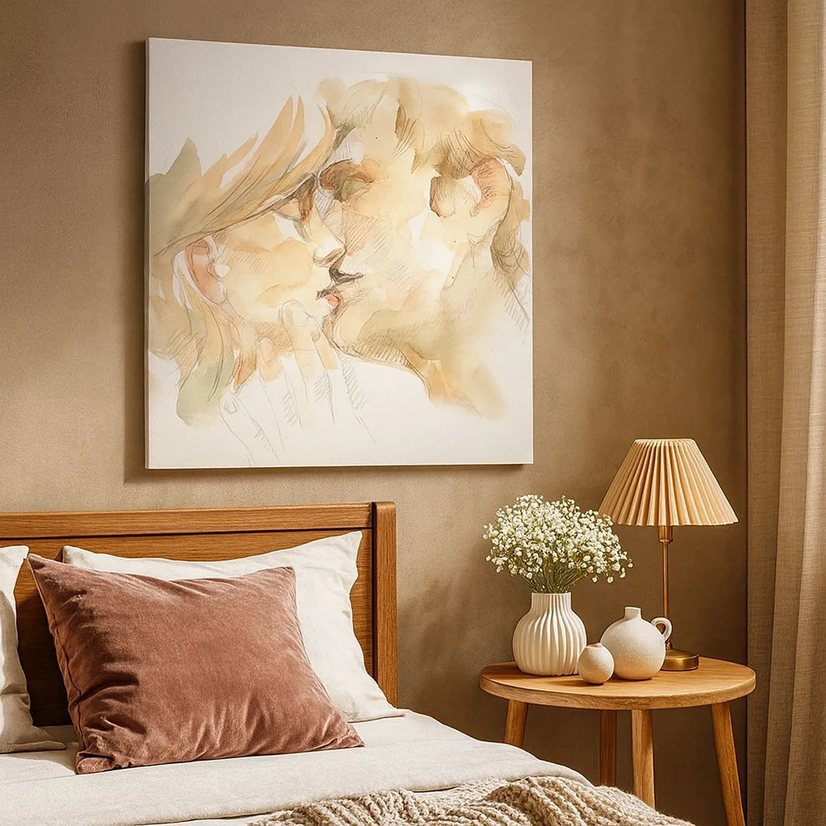 Bild auf Leinwand - Leinwandbild - Hälfte gefunden? - 30x30 cm