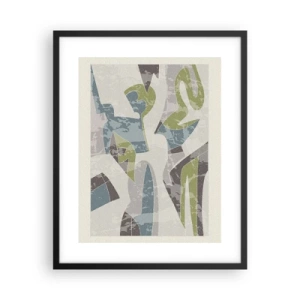 Poster in einem schwarzem Rahmen - Komposition hinter dem Glas - 40x50 cm