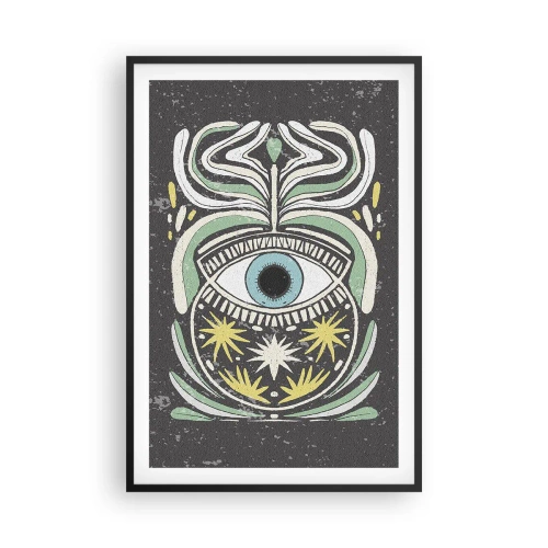 Poster in einem schwarzem Rahmen - Stammesrituale - 61x91 cm