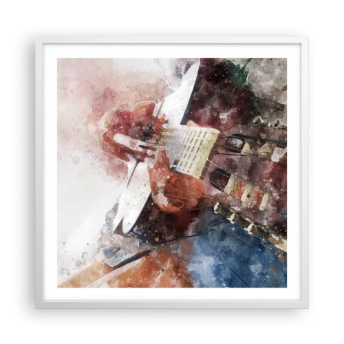 Poster in einem weißen Rahmen - Und was halten Sie davon? - 60x60 cm