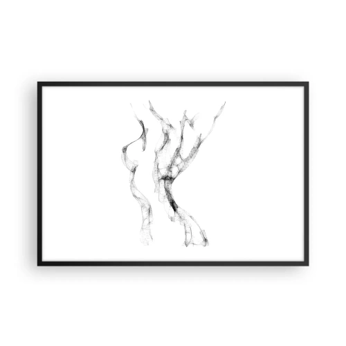 Poster in einem schwarzem Rahmen - Schön und stark - 91x61 cm