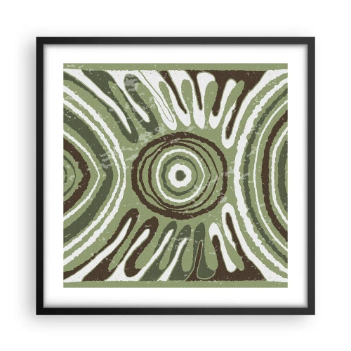 Poster in einem schwarzem Rahmen - Explosion von Emotionen - 50x50 cm