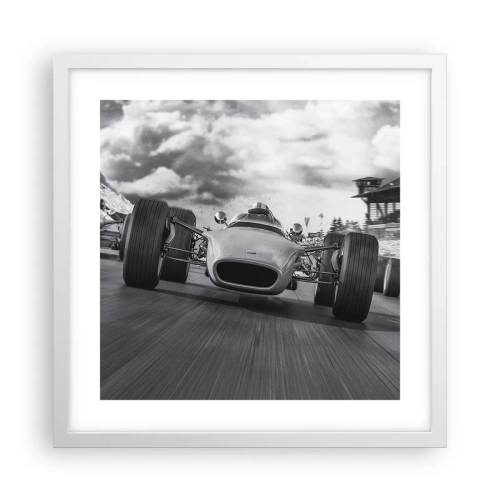 Poster in einem weißen Rahmen - Power ist da! - 40x40 cm