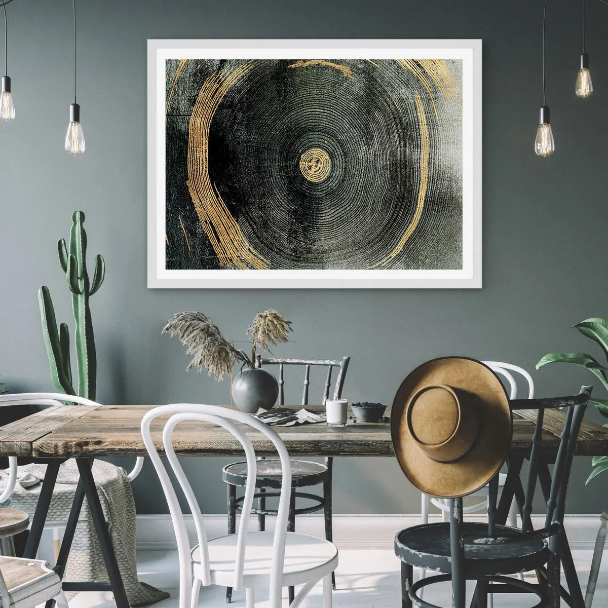 Poster in einem weißen Rahmen - Veränderung und Beständigkeit - 70x50 cm