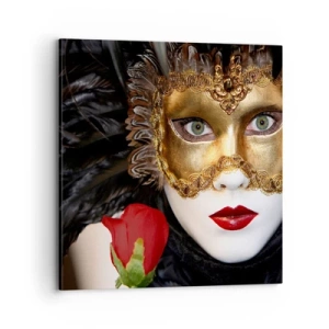 Bild auf Leinwand - Leinwandbild - Denn das Leben ist ein großer Ball - 70x70 cm