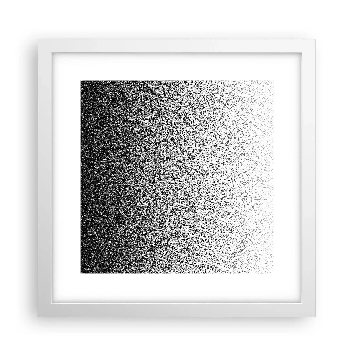 Poster in einem weißen Rahmen - Dem Licht entgegen - 30x30 cm