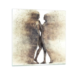 Glasbild - Bild auf glas - Sie erhoben sich aus dem Staub, um zu lieben - 40x40 cm