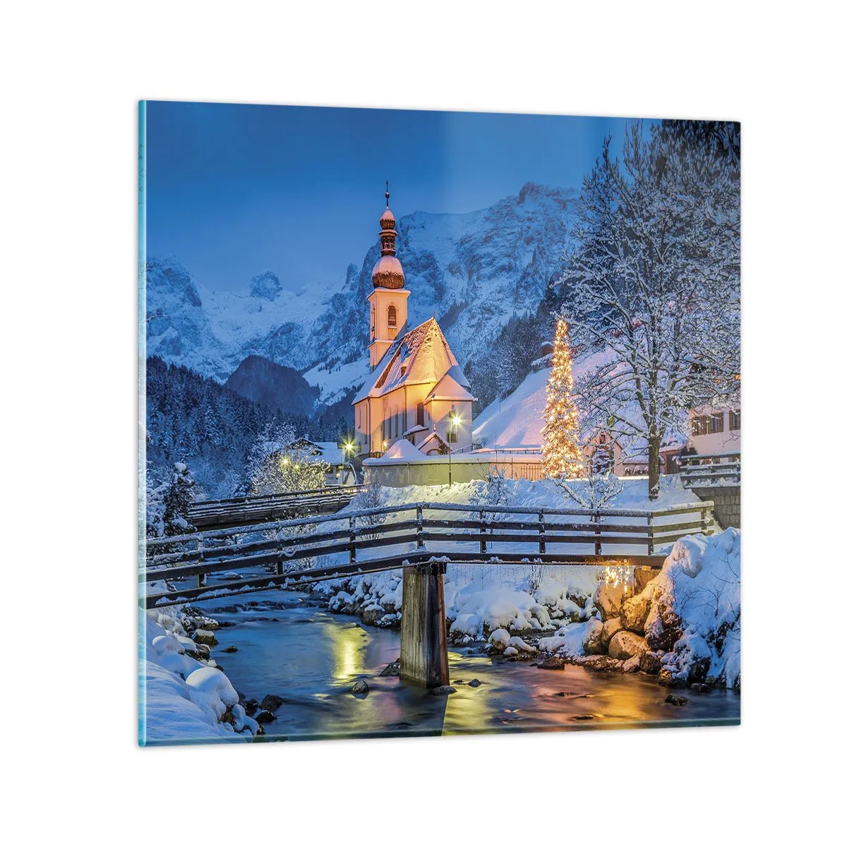 Glasbild - Bild auf glas - Weihnachtsgeist - 30x30 cm