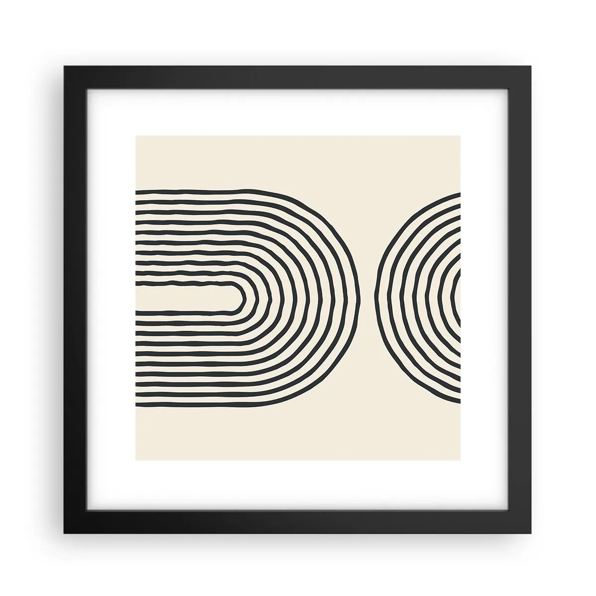 Poster in einem schwarzem Rahmen - In einem Moment ... - 30x30 cm