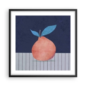 Poster in einem schwarzem Rahmen - Konvexität und Ebene - 50x50 cm