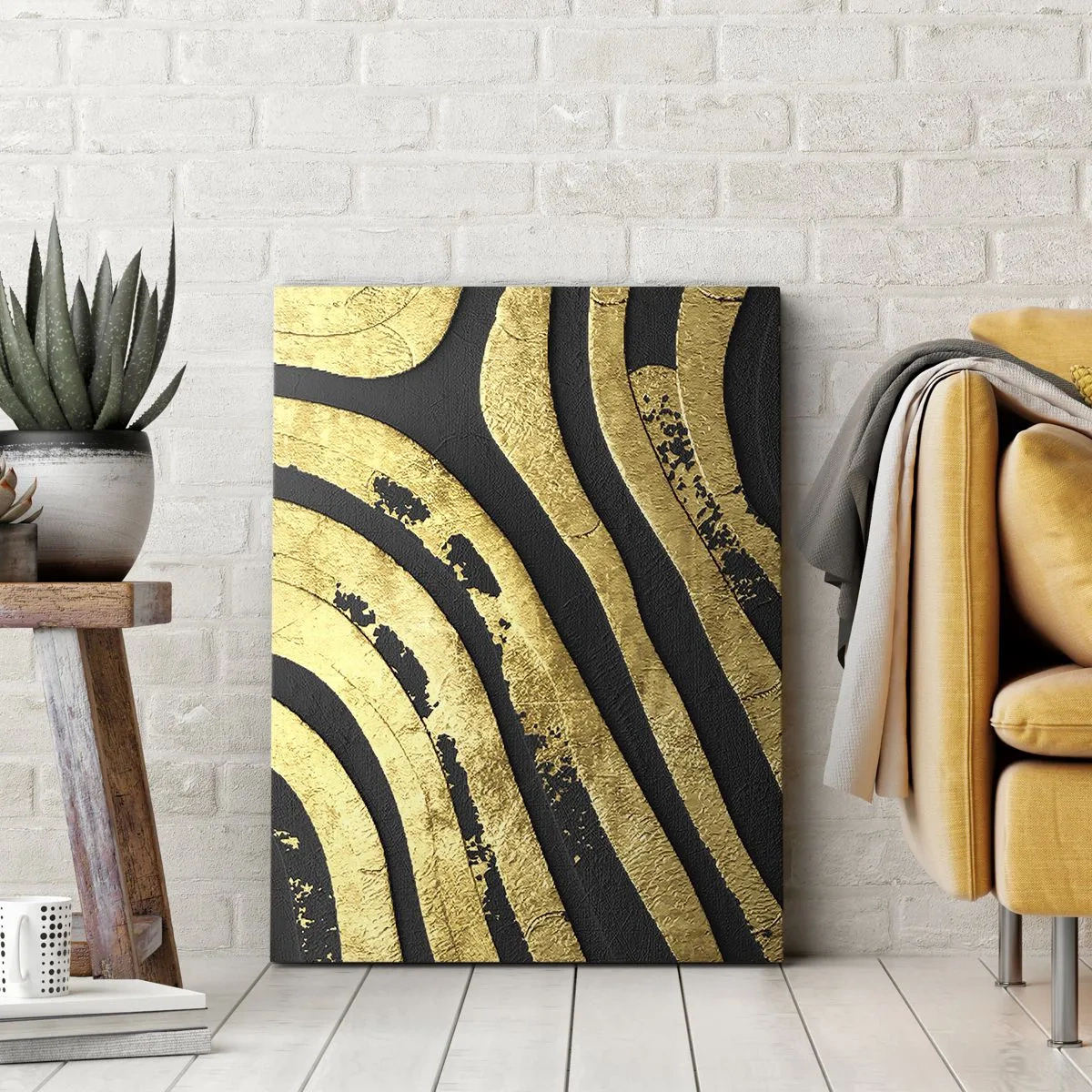 Bild auf Leinwand - Leinwandbild - Alles fließt - 65x120 cm