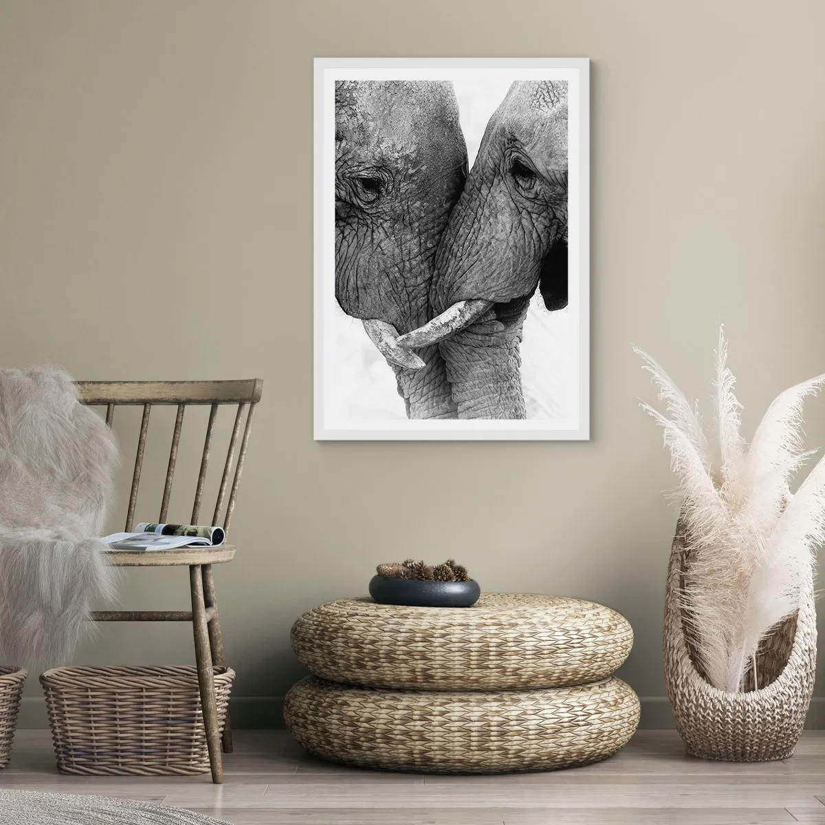 Poster in einem weißen Rahmen - Herzliches Geständnis - 50x70 cm