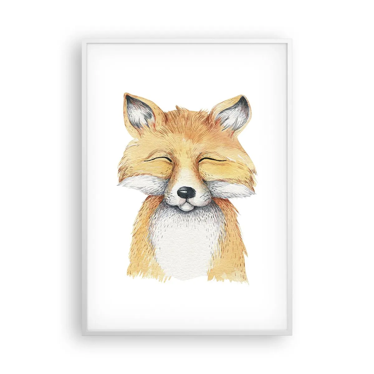 Poster in einem weißen Rahmen - Fuchsstimmungen - 70x100 cm