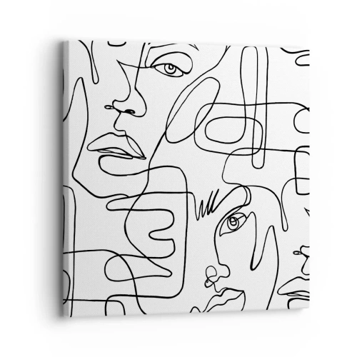 Bild auf Leinwand - Leinwandbild - In verworrenen Gefühlen - 30x30 cm