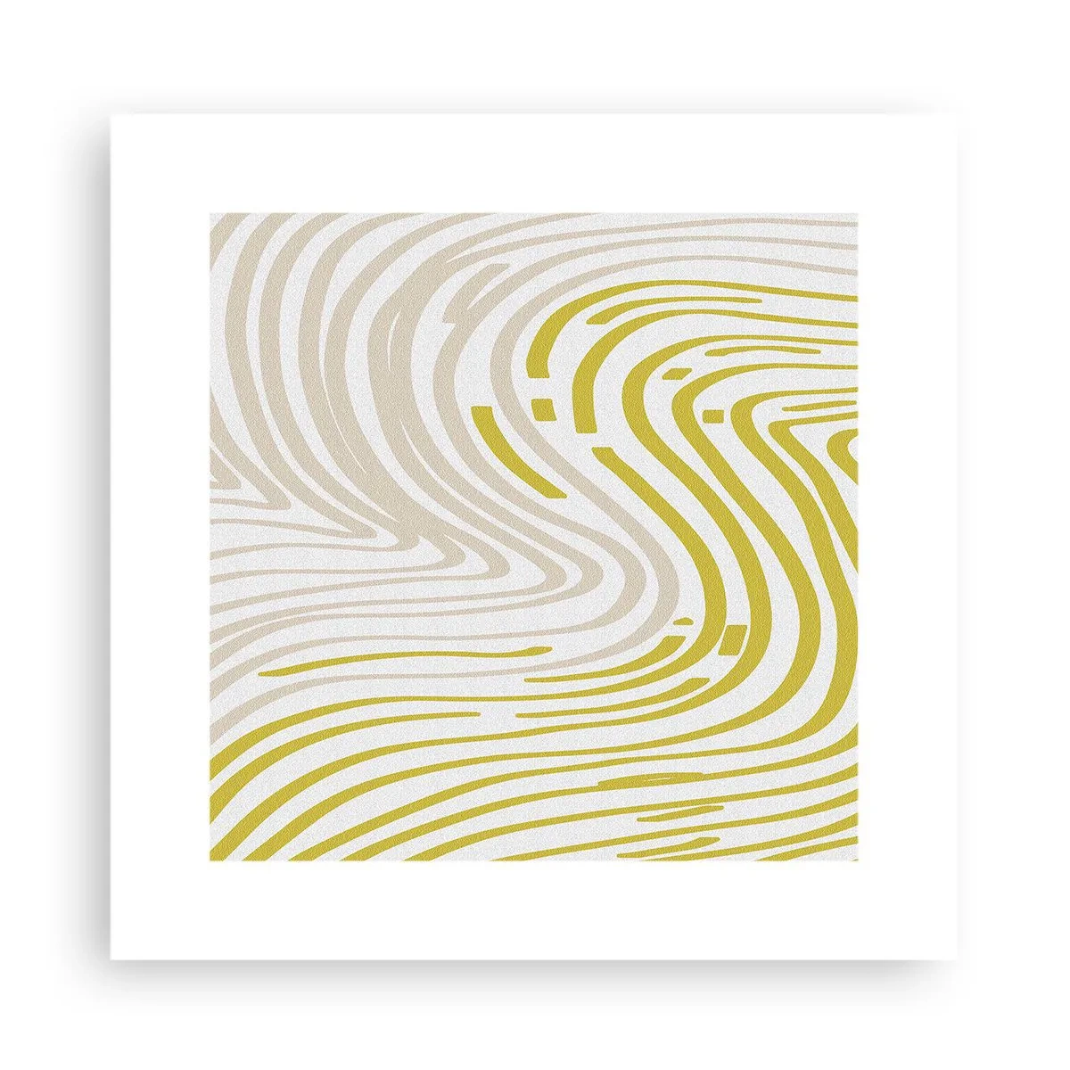 Poster - Komposition mit sanfter Biegung - 30x30 cm
