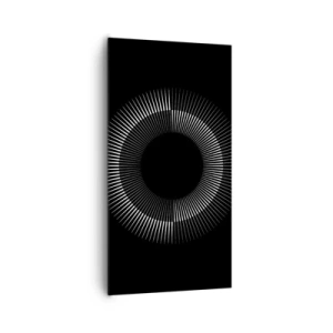 Bild auf Leinwand - Leinwandbild - Schwarze Sonne - 65x120 cm