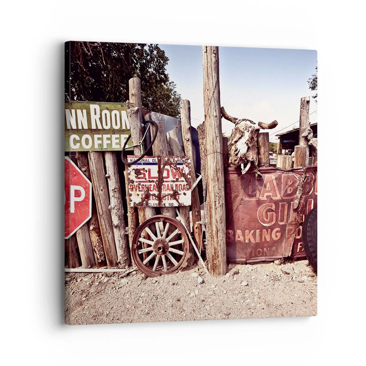 Bild auf Leinwand - Leinwandbild - Und die Zeit ist stehen geblieben - 30x30 cm