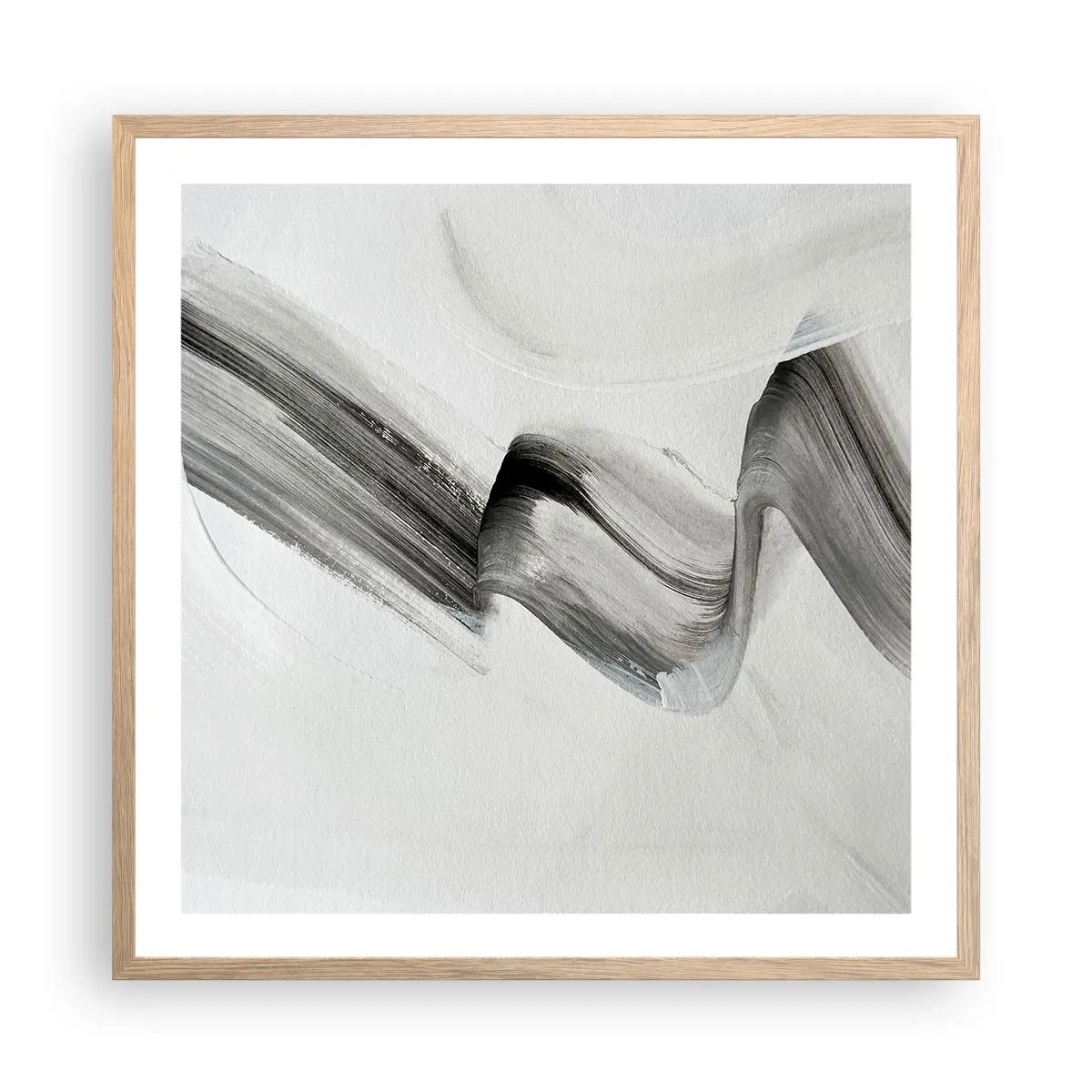 Poster in einem Rahmen aus heller Eiche - Lässig zum Spaß - 60x60 cm