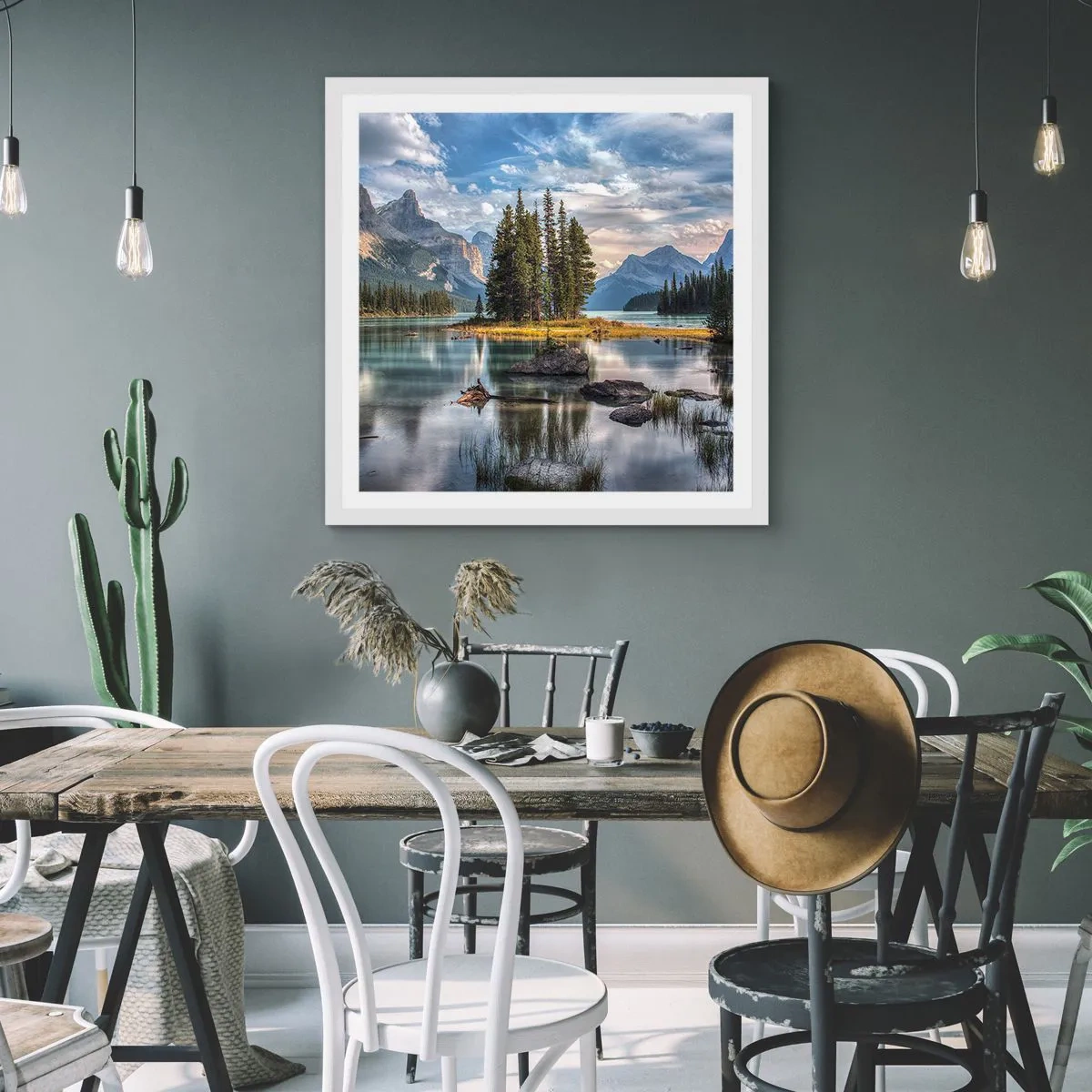 Poster in einem weißen Rahmen - An dem tollen und sauberen Wasser ... - 60x60 cm