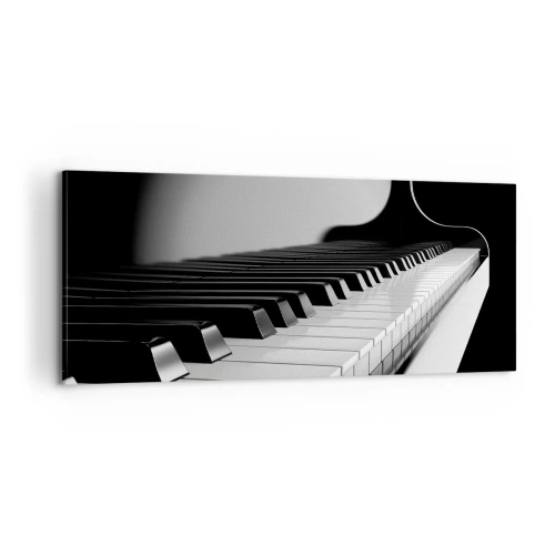 Bild auf Leinwand - Leinwandbild - Harmonie von Formen und Farben - 100x40 cm
