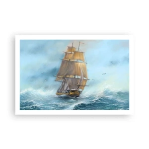 Poster - Über die Wellen gleiten - 91x61 cm