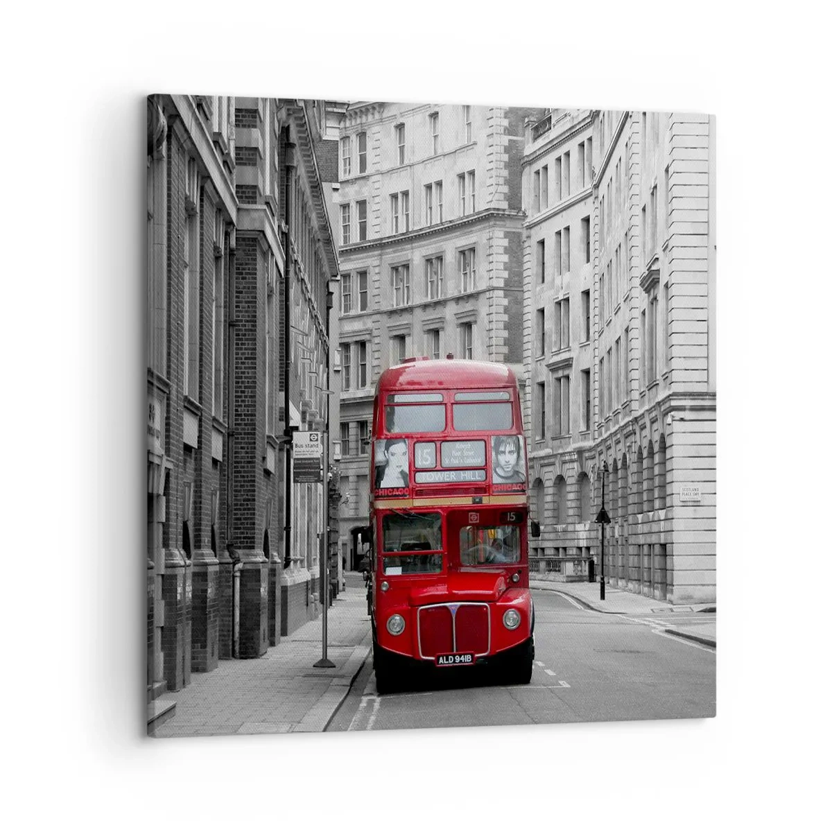 Bild auf Leinwand - Leinwandbild - Der Alltag muss nicht grau sein - 50x50 cm