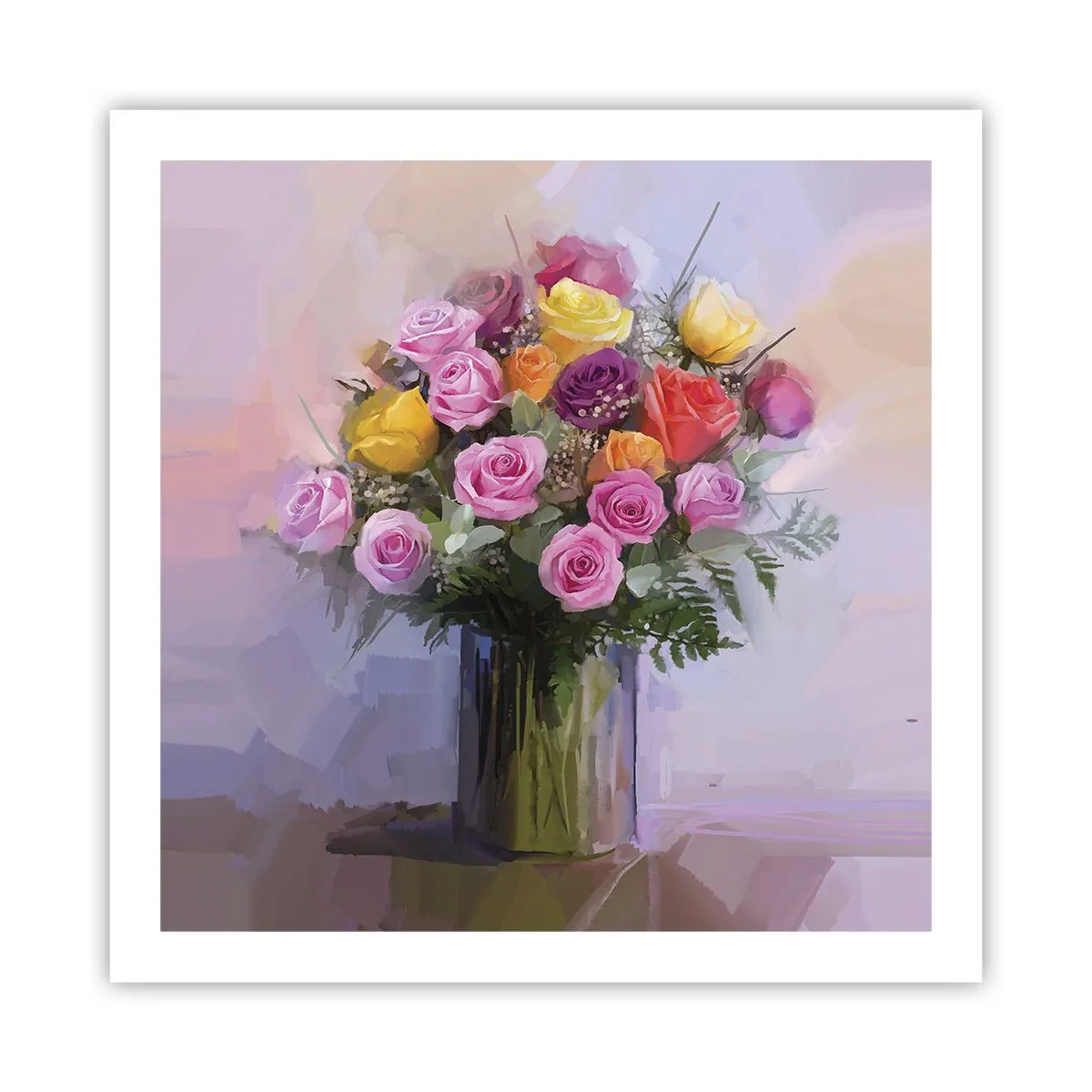 Poster - Festgehaltene Schönheit - 60x60 cm