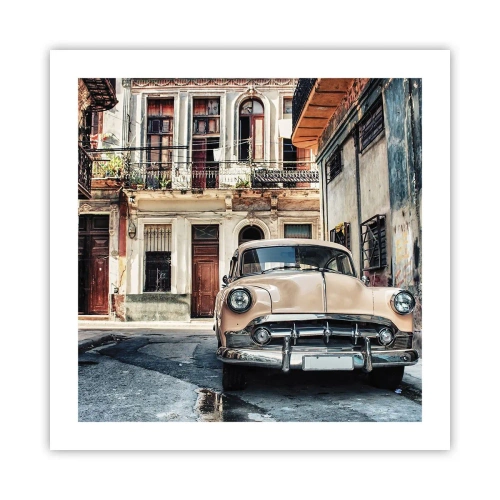 Poster - Die Siesta in Havanna - 50x50 cm