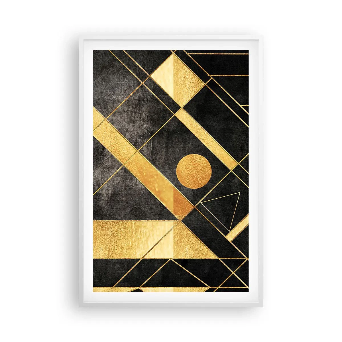 Poster in einem weißen Rahmen - Die Sonne der Wüste - 61x91 cm