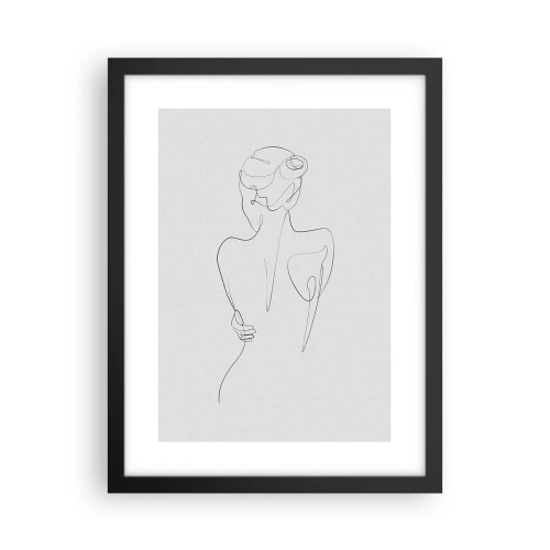 Poster in einem schwarzem Rahmen - Körpermusik - 30x40 cm