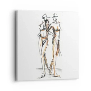 Bild auf Leinwand - Leinwandbild - Studie der Gnade - 40x40 cm